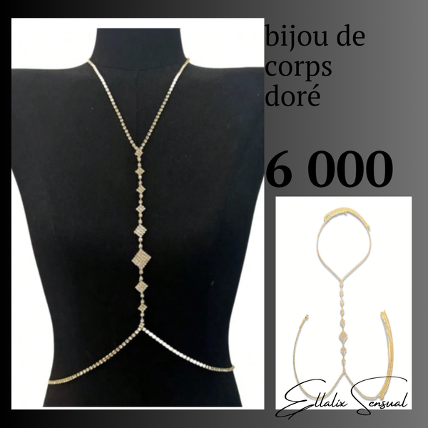 Collier de corps doré élégant