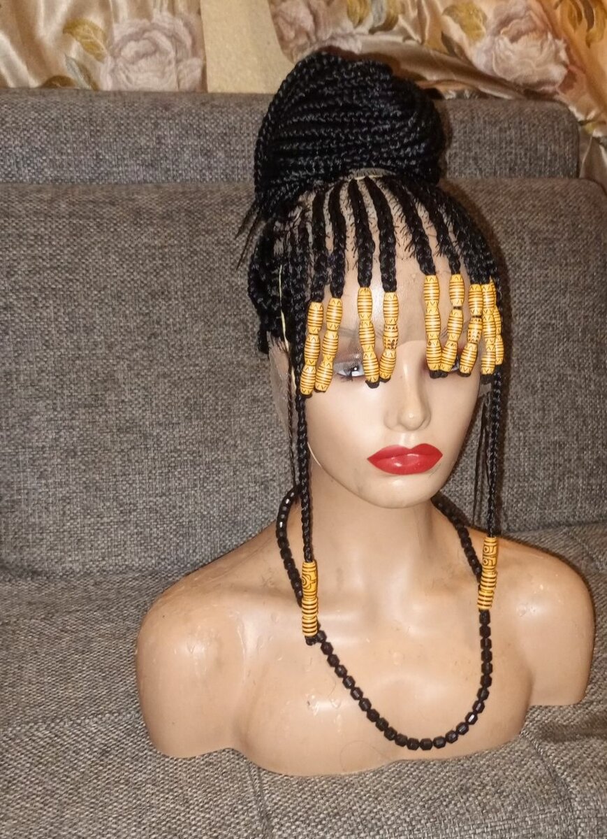 Perruque frange avec perle