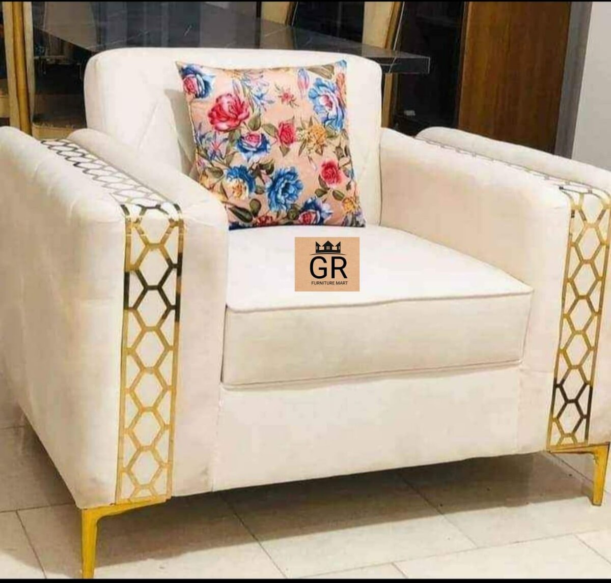 Velvet 6 seater velvet couch