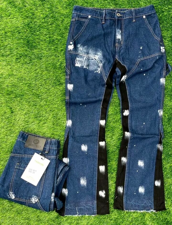 Jeans décontractés à patchs