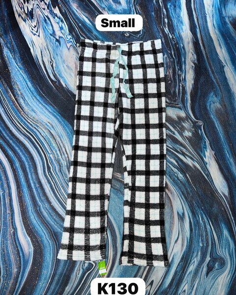 Women's cozy checkered pajama pants