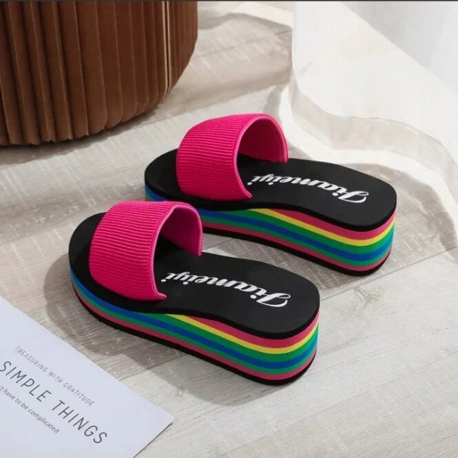 Rainbow slipper
