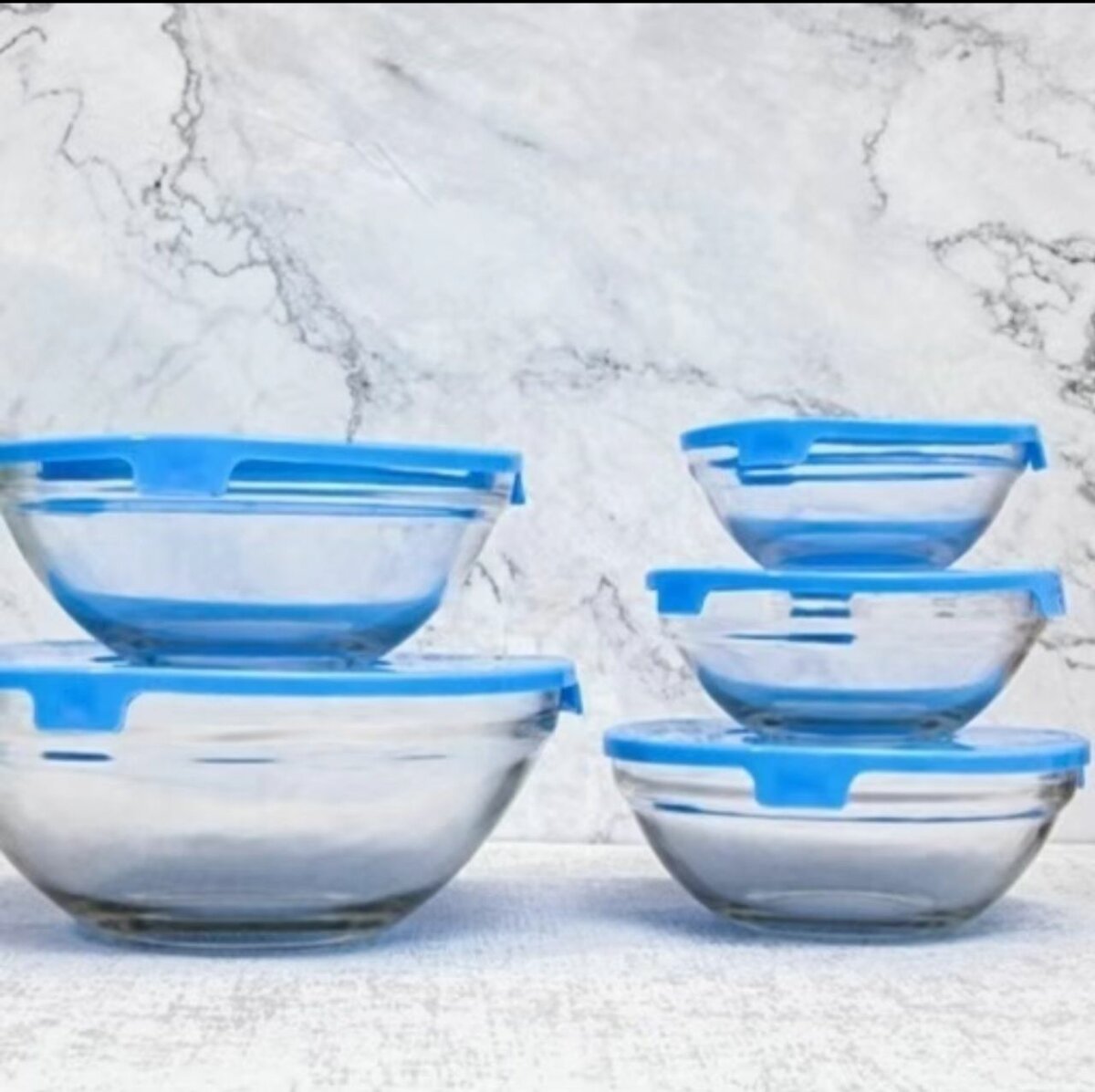 5 Bol en verre transparent