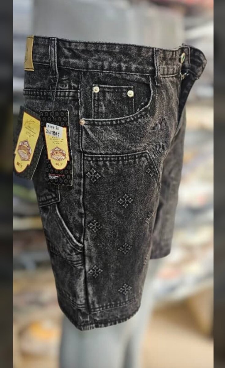 Shorts en jean gris vintage