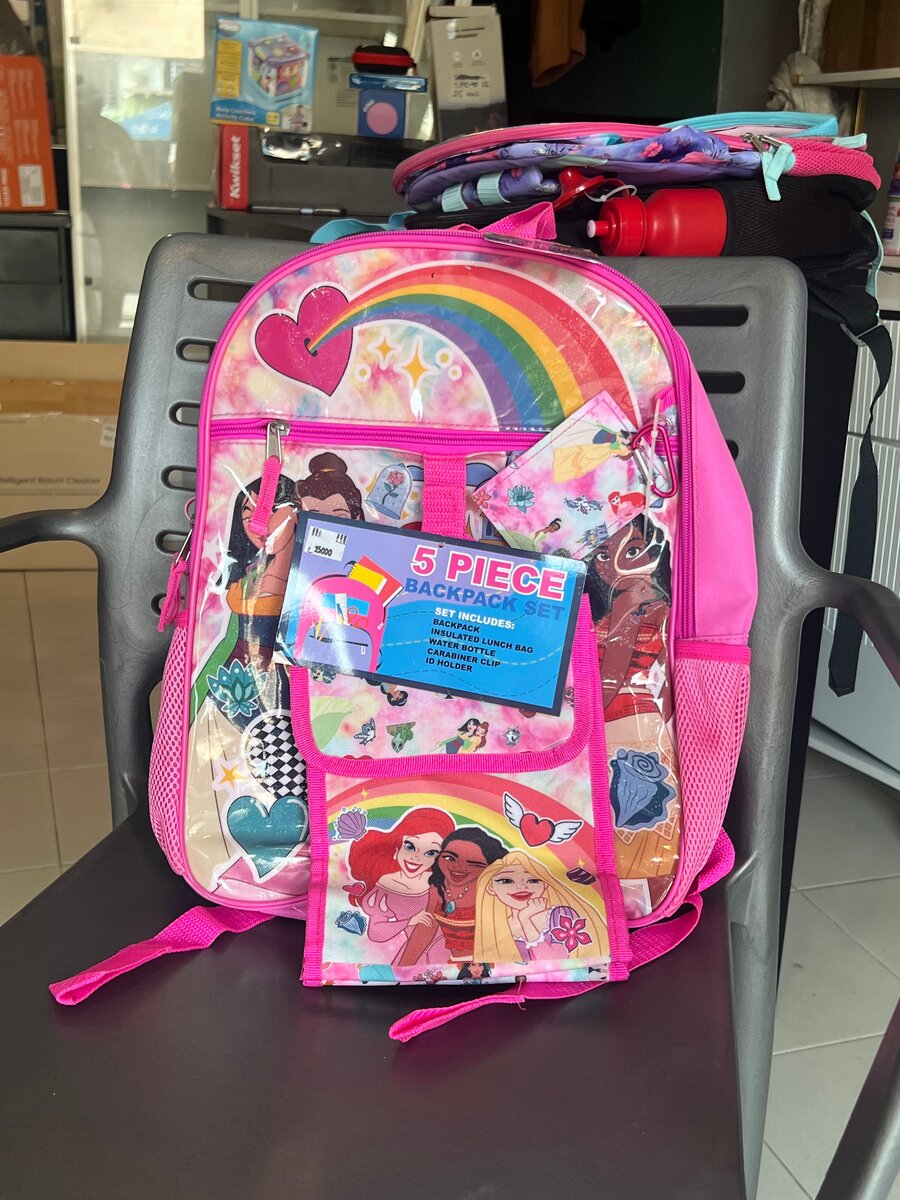 Set sac à dos princesse