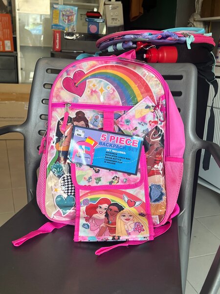 Set sac à dos princesse