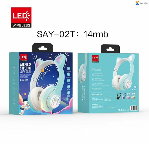 Casque Sans Fil LED Oreilles