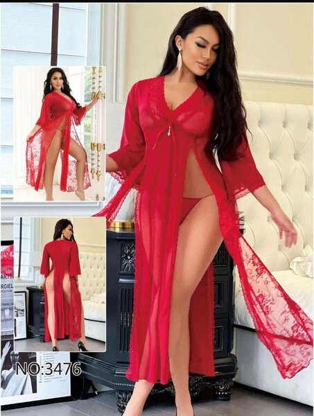 Robe en dentelle transparente sexy