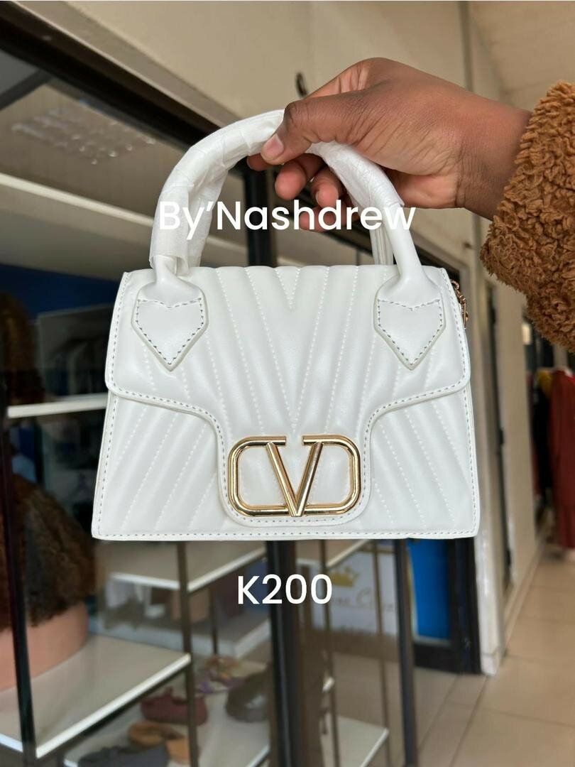 Women's small white handbag