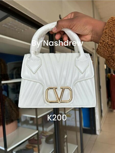 Women's small white handbag