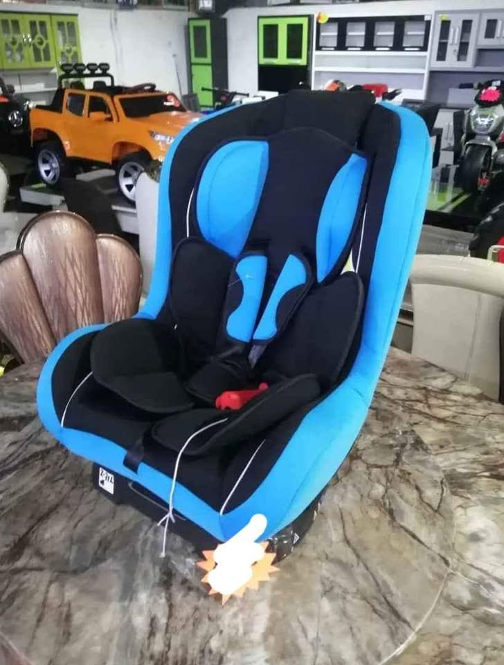car seat blue-black