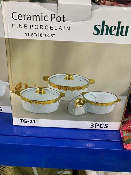 Set de Casseroles en Porcelaine