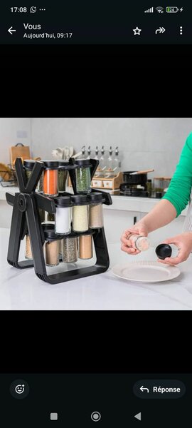 Support à épices rotatif 360°