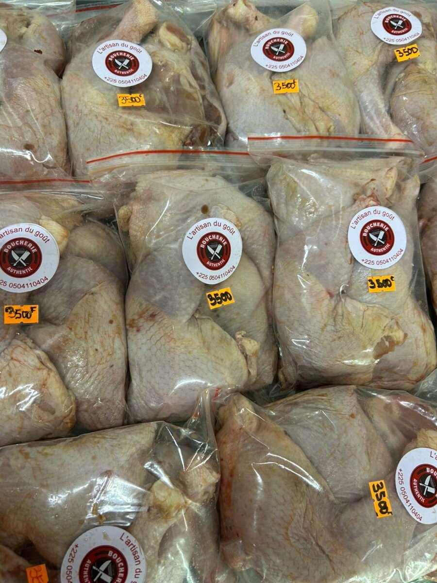 Cuisses de poulet de chair local