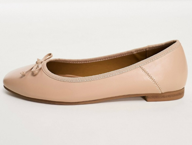 Beige flats