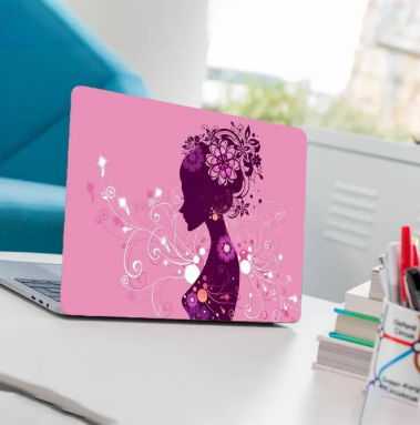 Abstract Girl Laptop Back Skin-Laptop Skin Vinyl Sticker Decal, 13 13.3 14.6 15 15.4 15.6 inch Laptop Skin Sticker Cover For All Laptops