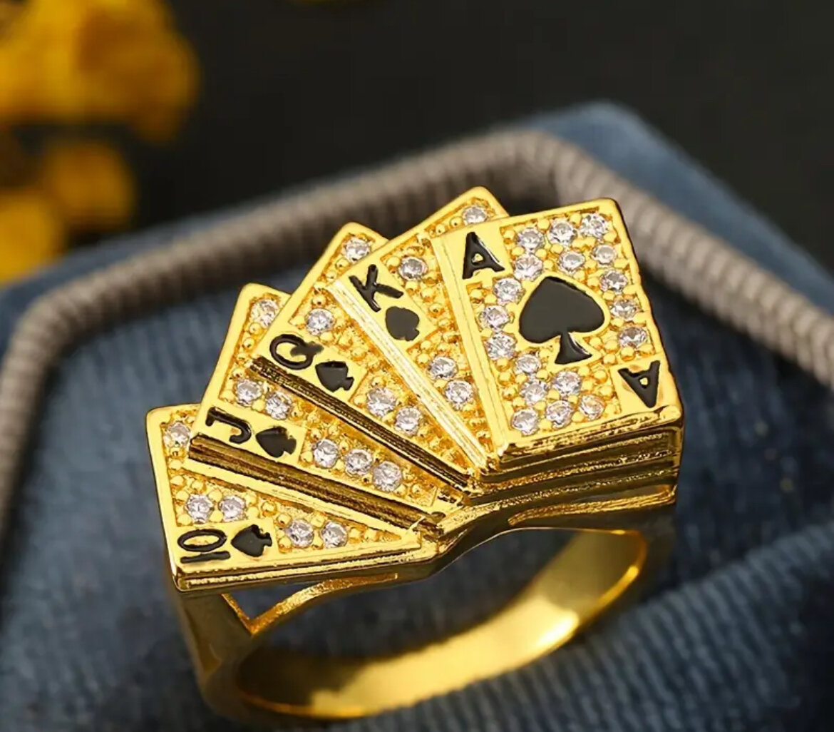 Bague de Jeu Or et Cristaux