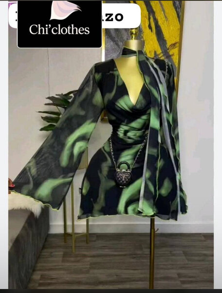 Robe longue imprimée