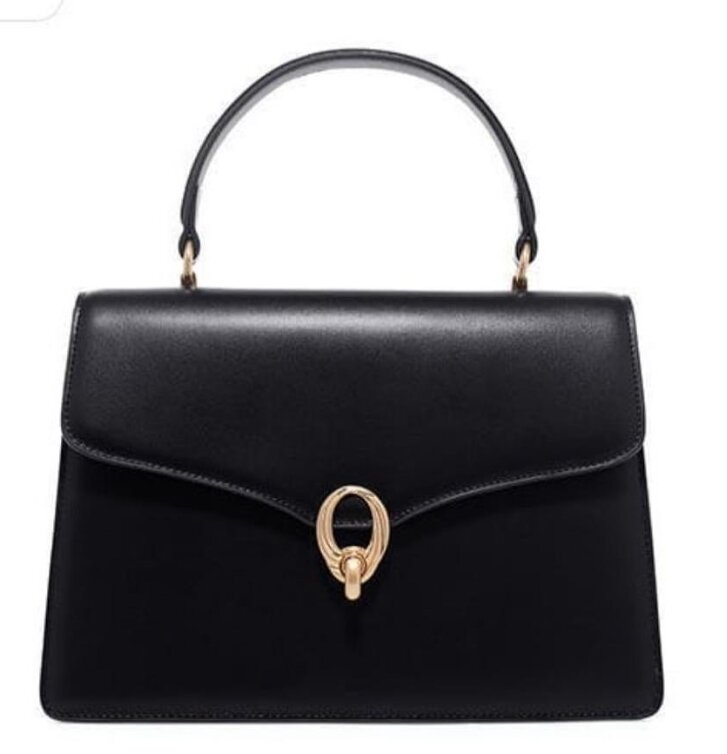 Beautiful fashionable women's handbag color black