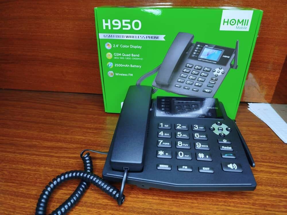 Téléphone sans fil fixe GSM H950 de HOMII Mobile  Pratique,