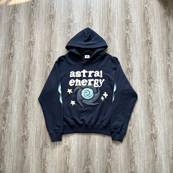 Sweat à capuche noir Astral Energy