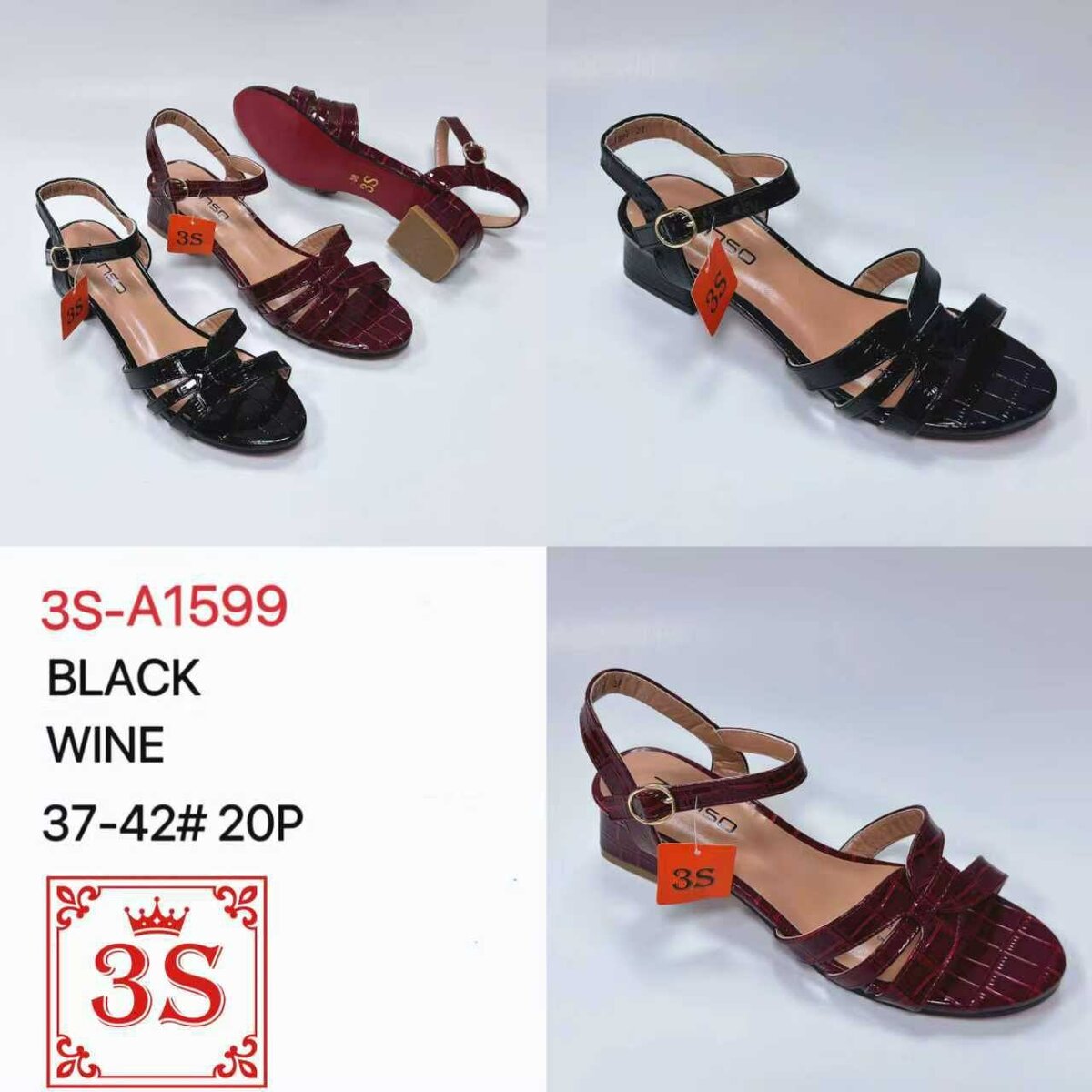 Sandales élégantes 3S talon