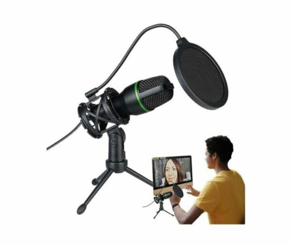 Microphone USB avec filtre anti-pop