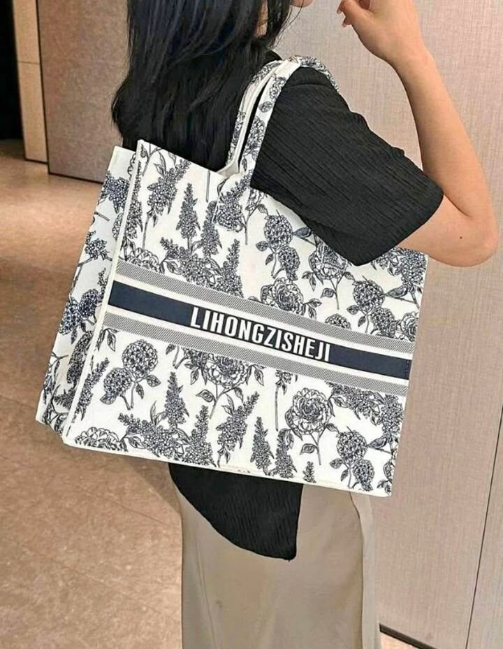 Sac tote imprimé floral tendance