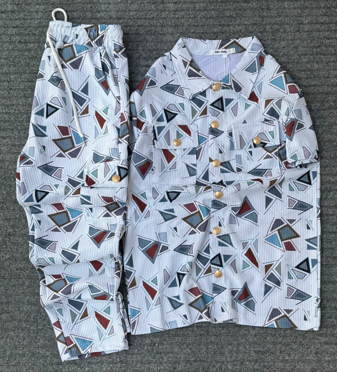 Pyjama imprimé géométrique