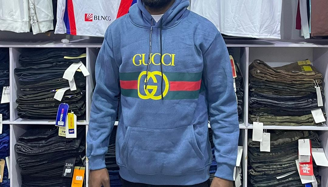 blue gucci hoodie