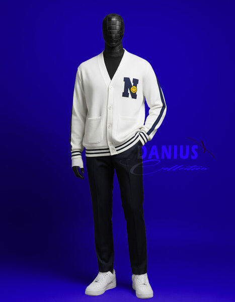 Cardigan varsity sportif pour homme