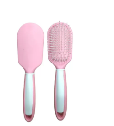 Pinky Hair Brush with soft pin