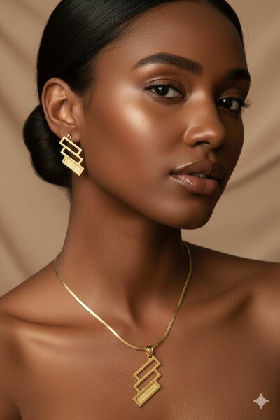 Parure élégante en or