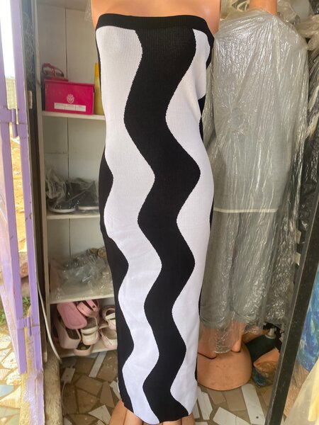 Robe Tube Rayée Chic