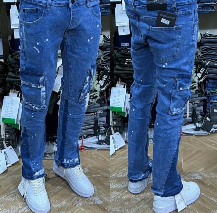 Jeans homme décontractés style cargo