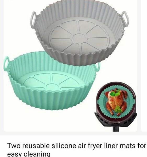 Reusable air fryer plate