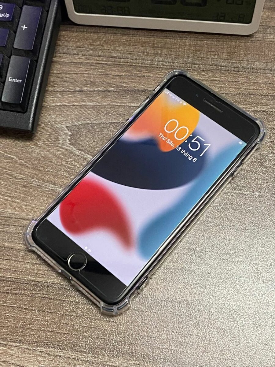 iPhone avec Coque Transparent