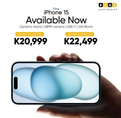 Iphone 15  in  white  color 