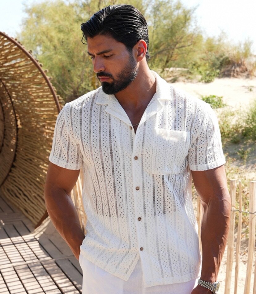 Chemise Crochet Homme Été