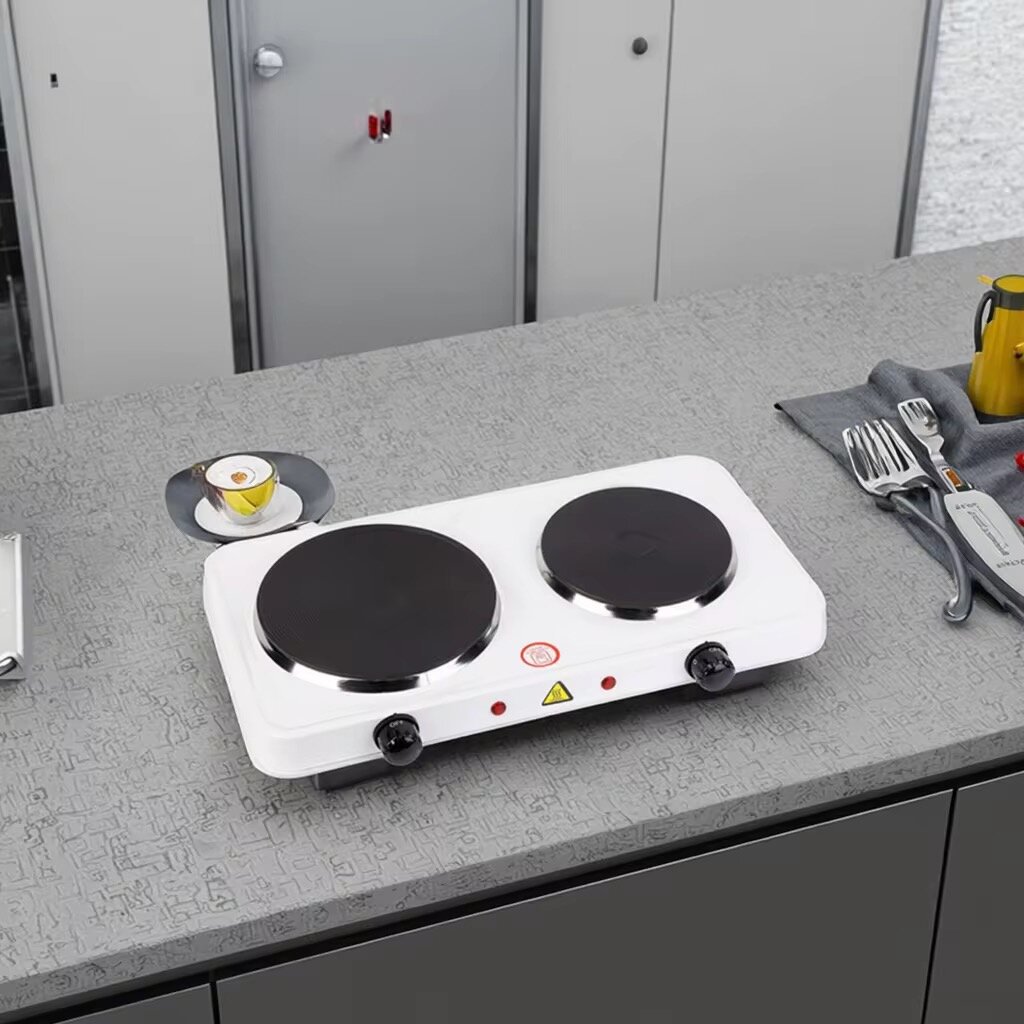 Plaque de cuisson électrique double