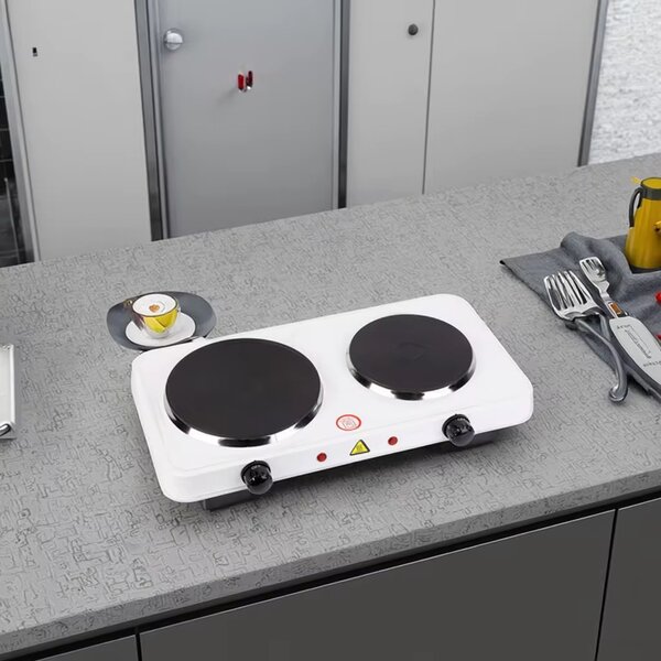 Plaque de cuisson électrique double