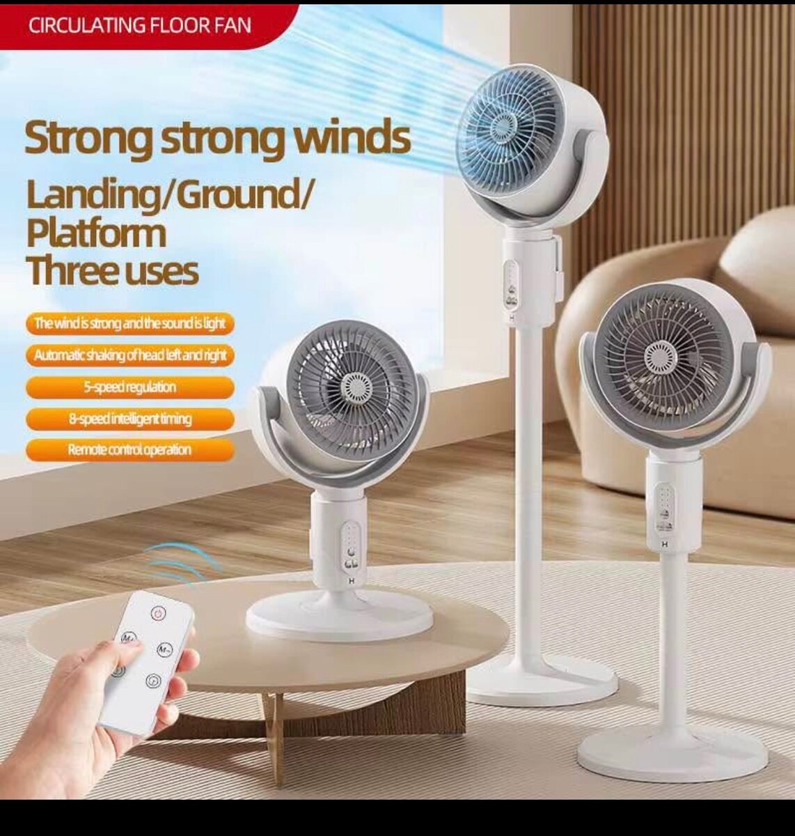 Ventilateur Oscillant 3-en-1