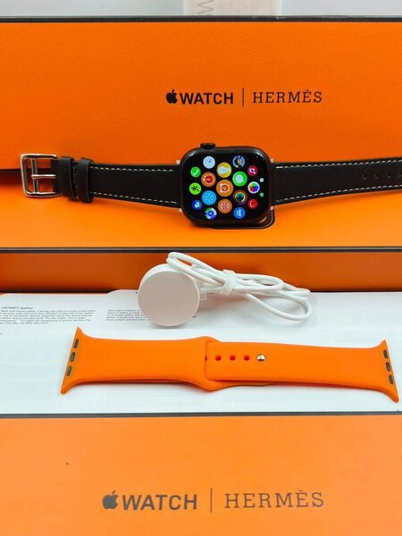 Series 9 apple logo Hermes smart watch