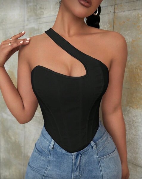 Body asymétrique noir ou blanc