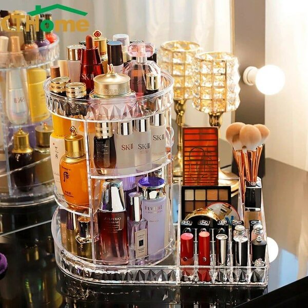 Boîte de maquillage rotative