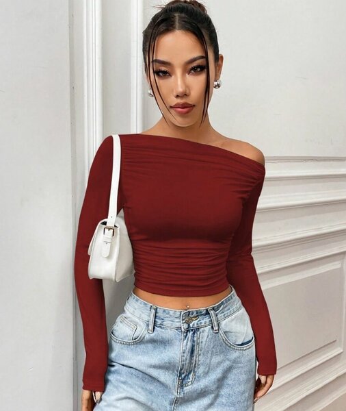 Haut asymétrique femme chic