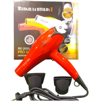 Electric Hair Dryer 3 in 1 Imported Heavy Duty 2 Air Speeds and 2 Heat Speeds with one Nozzle and styling comb long