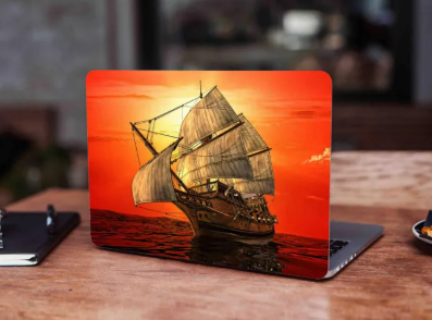3D Ship -Laptop Skin Vinyl Sticker Decal, 12 13 13.3 14 15 15.4 15.6 inch Laptop Skin Sticker Cover Art Decal Protector Fits All Laptops