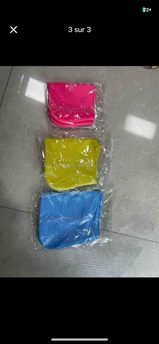 Couvre-chaussures en silicone coloré