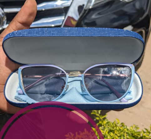 Sunglasses with black frames